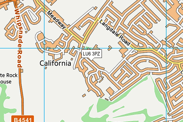 LU6 3PZ map - OS VectorMap District (Ordnance Survey)
