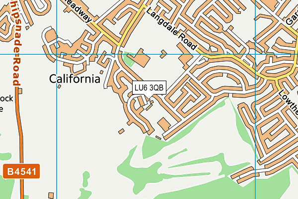 LU6 3QB map - OS VectorMap District (Ordnance Survey)