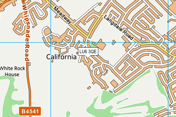 LU6 3QE map - OS VectorMap District (Ordnance Survey)