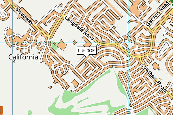 LU6 3QF map - OS VectorMap District (Ordnance Survey)