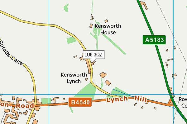 LU6 3QZ map - OS VectorMap District (Ordnance Survey)