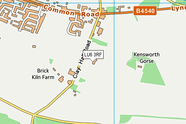 LU6 3RF map - OS VectorMap District (Ordnance Survey)