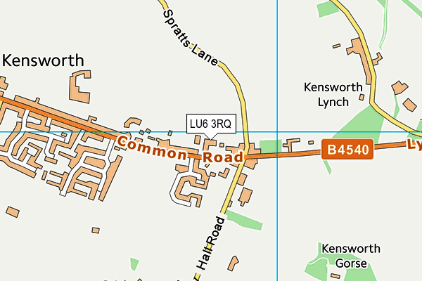 LU6 3RQ map - OS VectorMap District (Ordnance Survey)