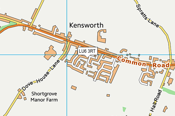 LU6 3RT map - OS VectorMap District (Ordnance Survey)