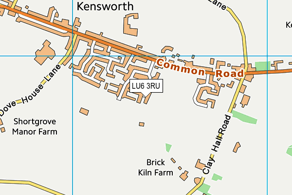 LU6 3RU map - OS VectorMap District (Ordnance Survey)