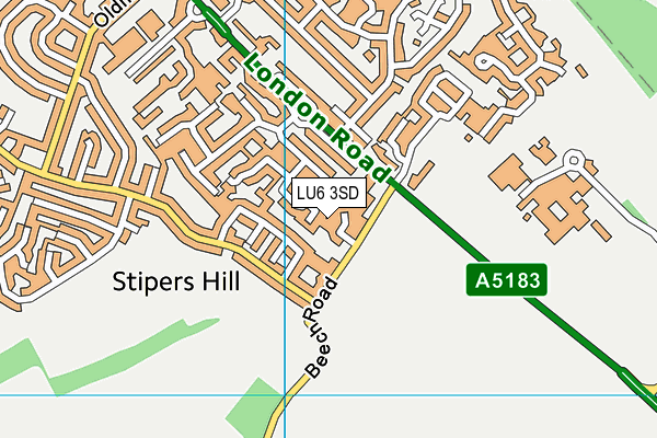 LU6 3SD map - OS VectorMap District (Ordnance Survey)