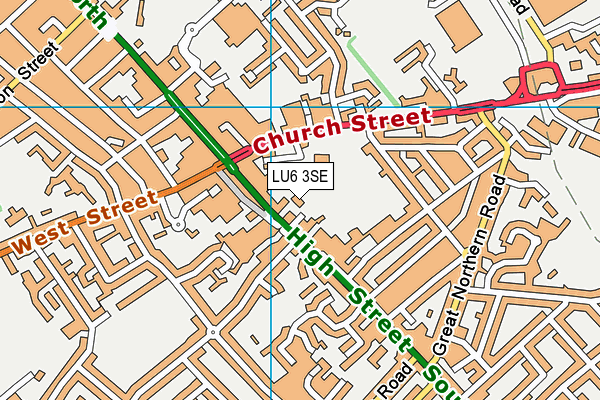 LU6 3SE map - OS VectorMap District (Ordnance Survey)