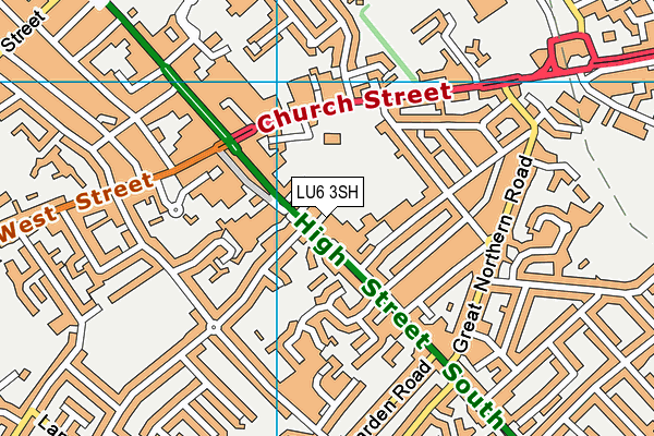 LU6 3SH map - OS VectorMap District (Ordnance Survey)