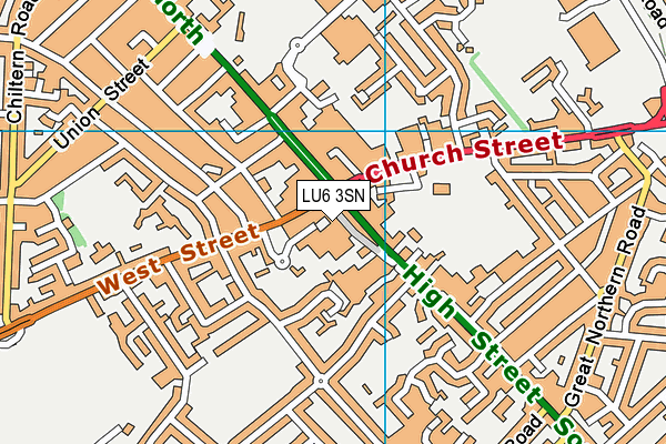 LU6 3SN map - OS VectorMap District (Ordnance Survey)