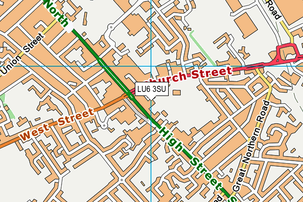 LU6 3SU map - OS VectorMap District (Ordnance Survey)