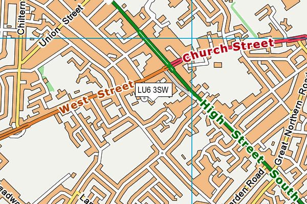 LU6 3SW map - OS VectorMap District (Ordnance Survey)