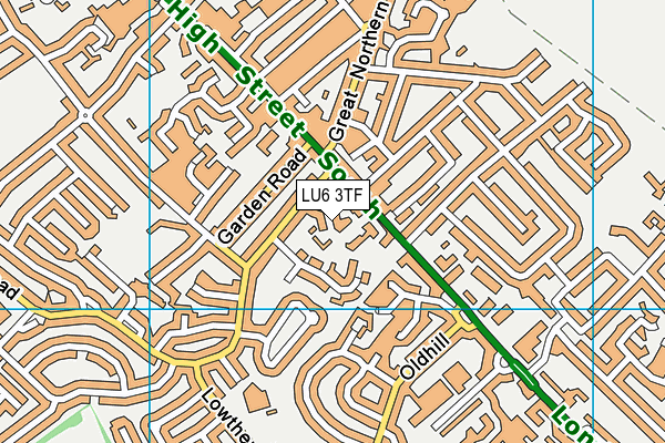 LU6 3TF map - OS VectorMap District (Ordnance Survey)