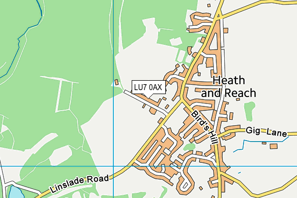 St Leonards Va Lower School map (LU7 0AX) - OS VectorMap District (Ordnance Survey)