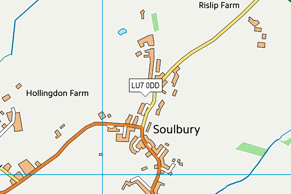 LU7 0DD map - OS VectorMap District (Ordnance Survey)