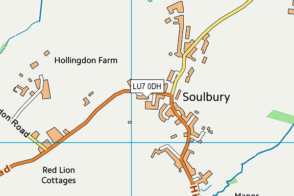 LU7 0DH map - OS VectorMap District (Ordnance Survey)