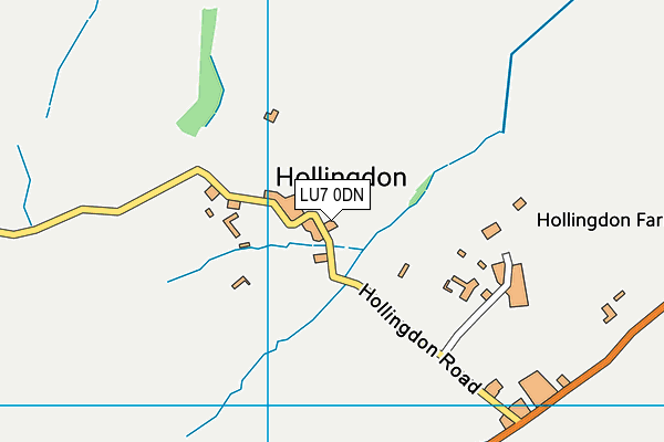 LU7 0DN map - OS VectorMap District (Ordnance Survey)