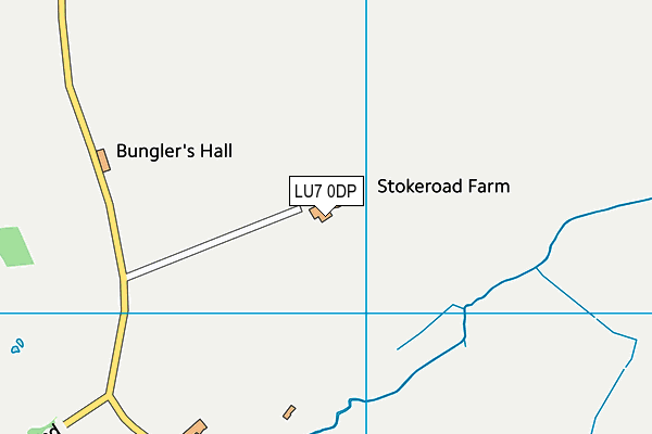 LU7 0DP map - OS VectorMap District (Ordnance Survey)