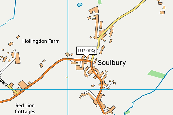 LU7 0DQ map - OS VectorMap District (Ordnance Survey)