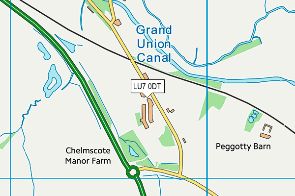 LU7 0DT map - OS VectorMap District (Ordnance Survey)