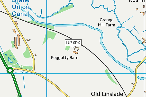 LU7 0DX map - OS VectorMap District (Ordnance Survey)