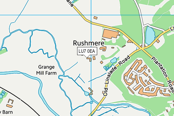 LU7 0EA map - OS VectorMap District (Ordnance Survey)