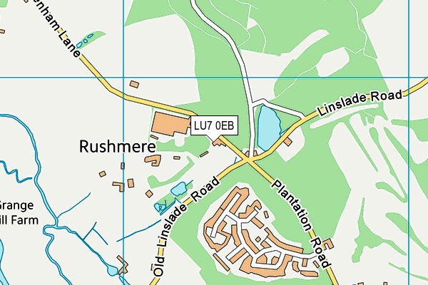 LU7 0EB map - OS VectorMap District (Ordnance Survey)