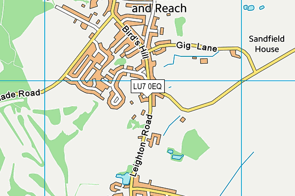 LU7 0EQ map - OS VectorMap District (Ordnance Survey)