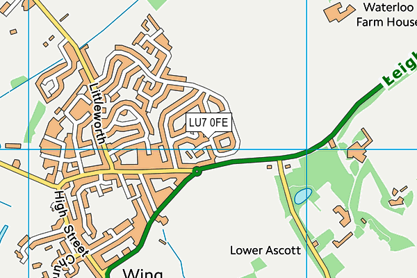 LU7 0FE map - OS VectorMap District (Ordnance Survey)