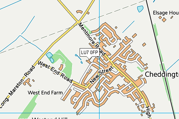 LU7 0FP map - OS VectorMap District (Ordnance Survey)