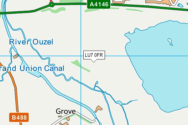 LU7 0FR map - OS VectorMap District (Ordnance Survey)