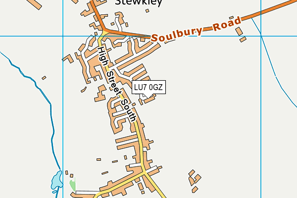 LU7 0GZ map - OS VectorMap District (Ordnance Survey)