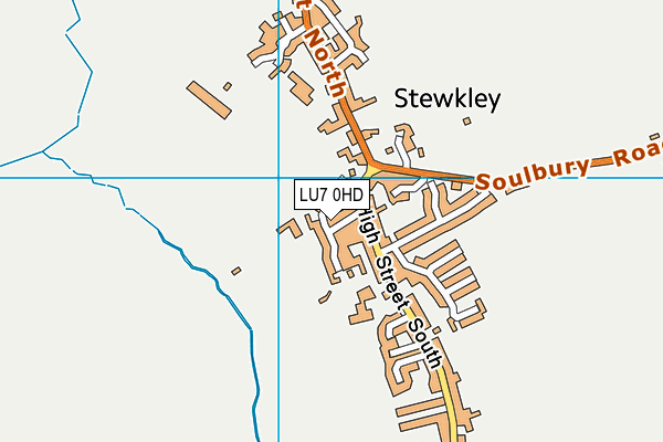 LU7 0HD map - OS VectorMap District (Ordnance Survey)