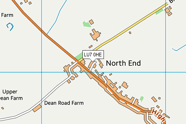 LU7 0HE map - OS VectorMap District (Ordnance Survey)