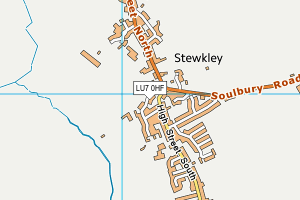 LU7 0HF map - OS VectorMap District (Ordnance Survey)