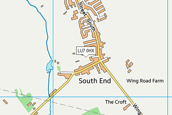 LU7 0HX map - OS VectorMap District (Ordnance Survey)