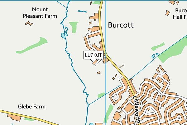 LU7 0JT map - OS VectorMap District (Ordnance Survey)