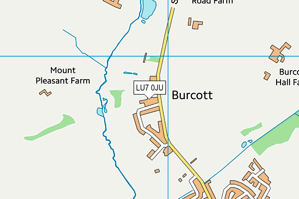 LU7 0JU map - OS VectorMap District (Ordnance Survey)