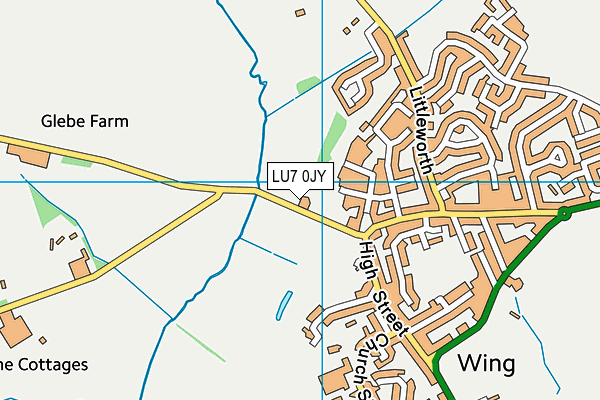 LU7 0JY map - OS VectorMap District (Ordnance Survey)