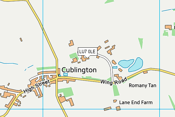 Map of THE UNICORN AT CUBLINGTON LIMITED at district scale