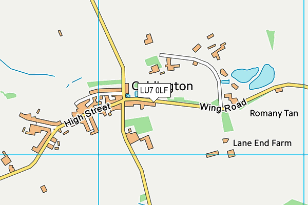 LU7 0LF map - OS VectorMap District (Ordnance Survey)
