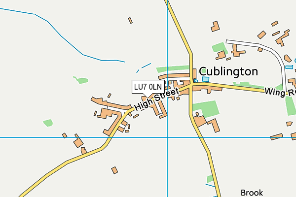LU7 0LN map - OS VectorMap District (Ordnance Survey)