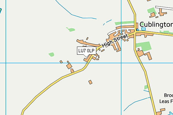 LU7 0LP map - OS VectorMap District (Ordnance Survey)