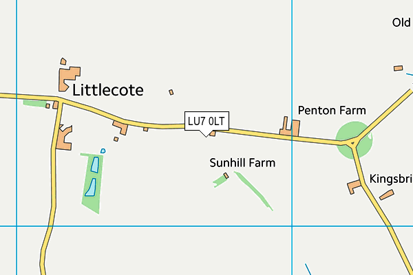 LU7 0LT map - OS VectorMap District (Ordnance Survey)