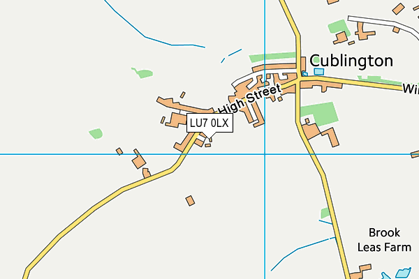 LU7 0LX map - OS VectorMap District (Ordnance Survey)