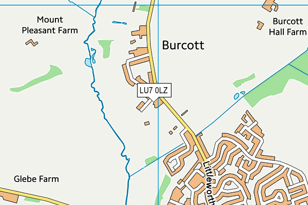 LU7 0LZ map - OS VectorMap District (Ordnance Survey)