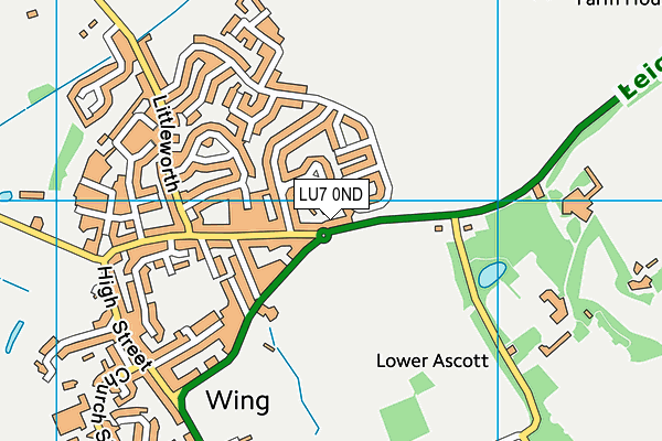 LU7 0ND map - OS VectorMap District (Ordnance Survey)