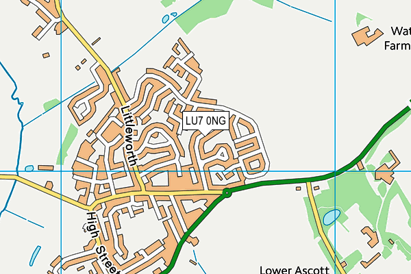 LU7 0NG map - OS VectorMap District (Ordnance Survey)