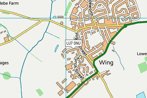 LU7 0NU map - OS VectorMap District (Ordnance Survey)