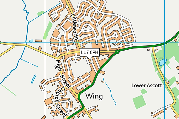 LU7 0PH map - OS VectorMap District (Ordnance Survey)