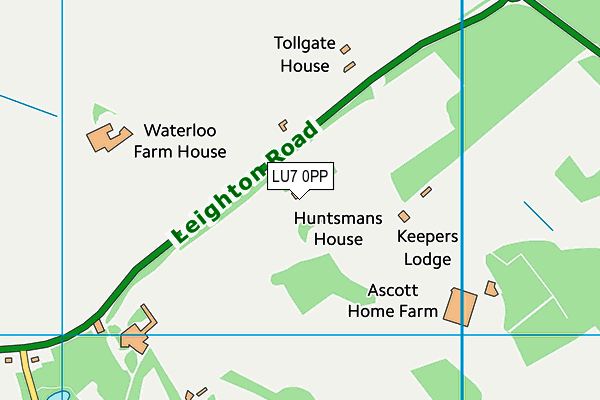 LU7 0PP map - OS VectorMap District (Ordnance Survey)